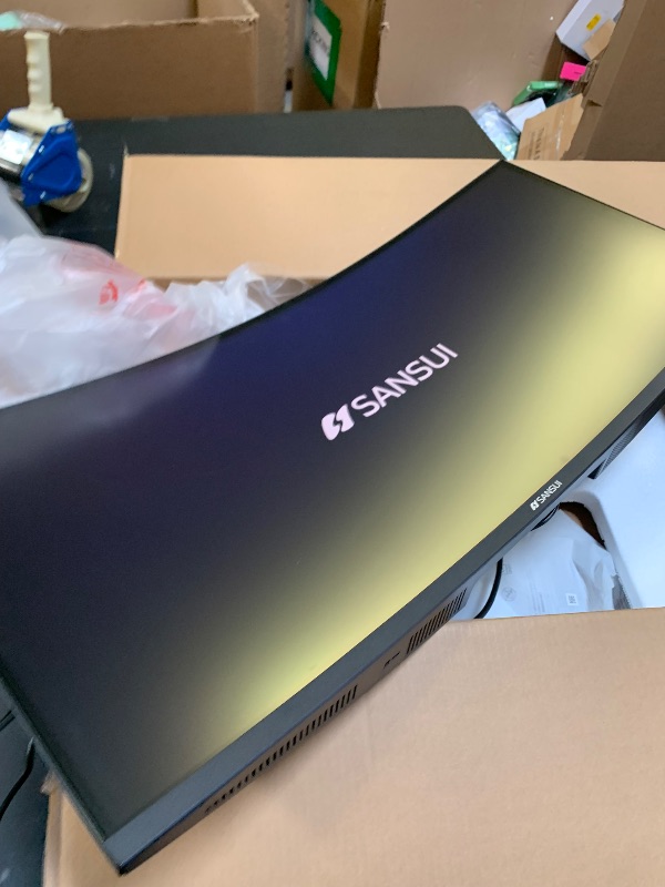 Photo 1 of SANSUI 34 Inch 240Hz Ultrawide Curved Gaming Monitor UWQHD 3440×1440, 21:9 2K Curved Monitor 1500R,HDR400,Fast VA, PIP/PBP,AI Crosshair,AIPQ(Visual Enhance),MPRT 1ms,HDMI2.1 * 2,DP1.4 * 2