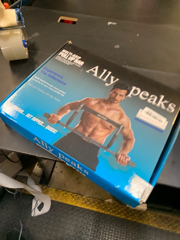 View 2 of ALLY PEAKS Pull Up Bar Thickened Steel Pipe Super Heavy Duty Steel Frame Upper Workout Bar| Multi-Grip Strength for Doorway | Indoor Chin-Up Bar Fitness Trainer for Home Gym Portable (silver2)