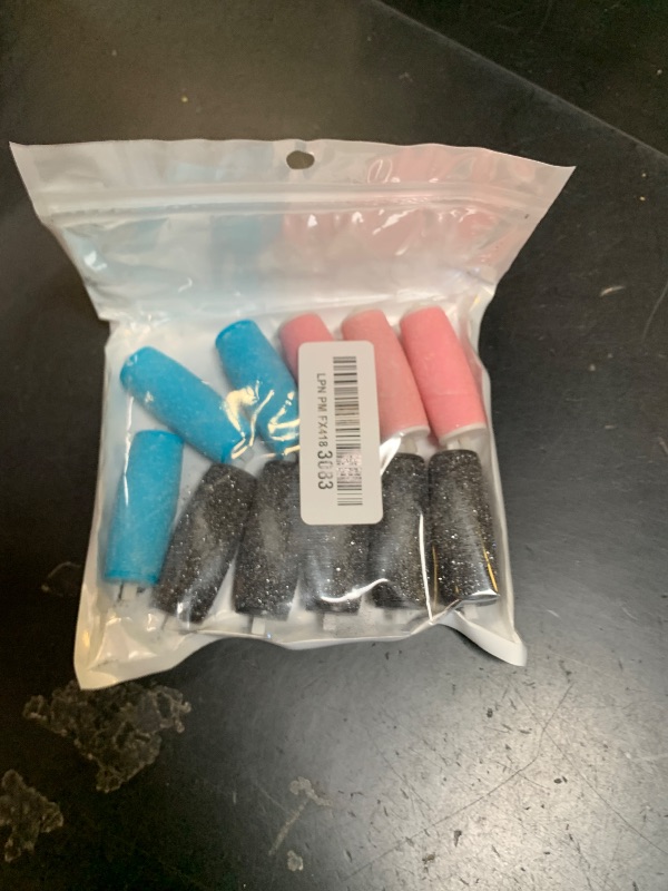 Photo 1 of 10 Extra Coarse Replacement Roller Refill Heads Compatible with Amope Pedi Refills Electronic Foot File