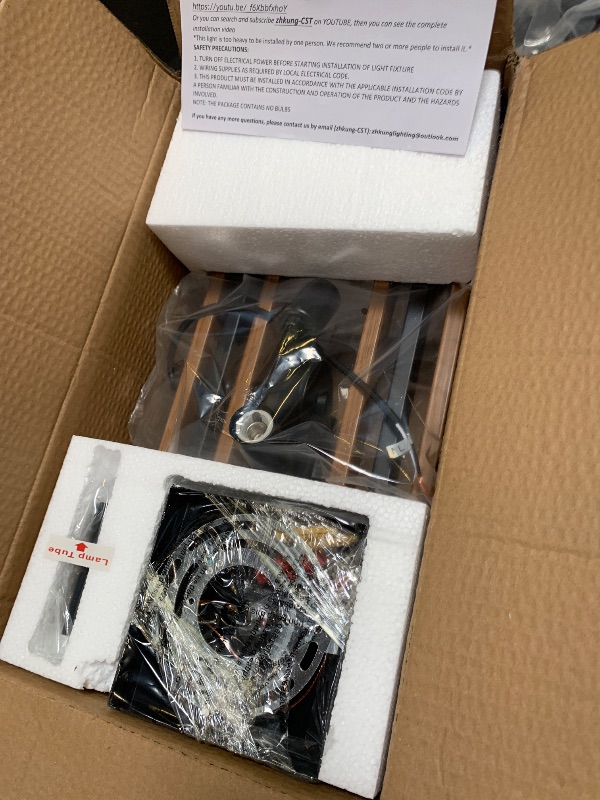 Photo 1 of Industrial Rectangle Flush Mount Ceiling Light,Rotatable Metal Frame,Rustic Retro Vintage Farmhouse Light Fixture for Dining Living Room Bedroom Passway Kitchen Hallway Entryway,Faux-Wood Color Finish