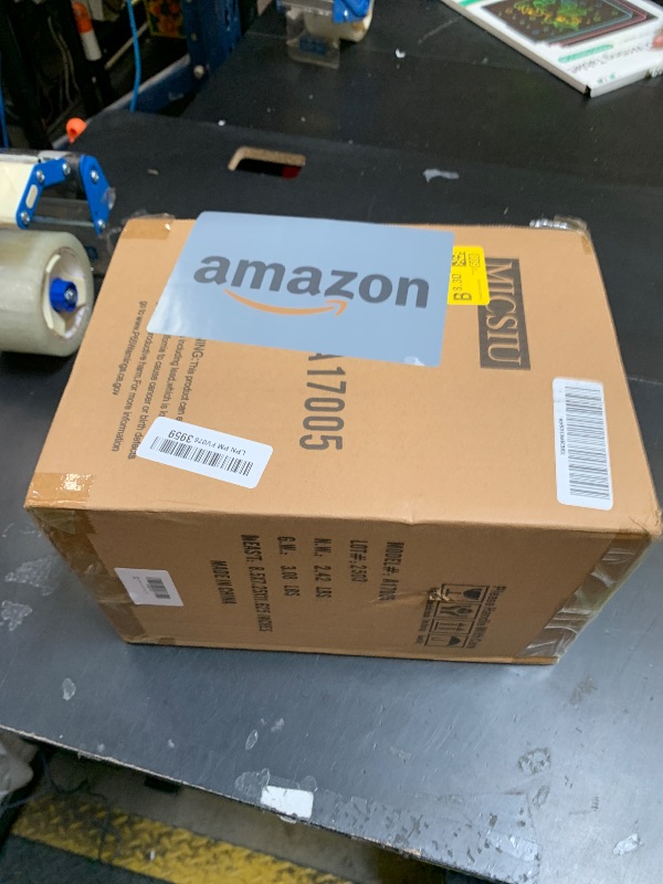 Photo 1 of MICSIU 100W Max Modern Industrial Outdoor Wall Light, 10 Inch Textured Black Metal Exterior Sconce, Clear Seedy Glass Porch Light for Entryway, Garage, or Bathroom