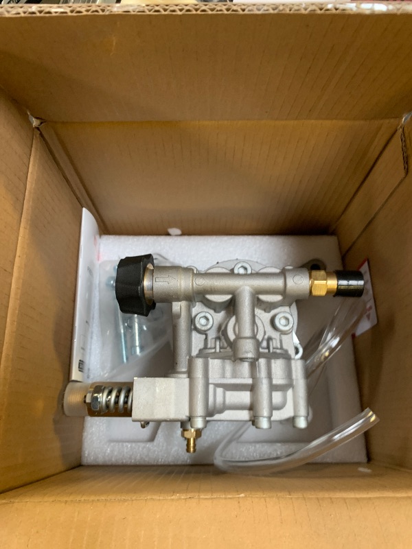 Photo 1 of YAMATIC 7/8" Shaft Vertical Pressure Washer Pump Rear Inlet/Outlet 3000 PSI @ 2.5 GPM Replacement Pump for Power Washers, Compatible with 308653045, 308653052, 308653078, GCV190 and more