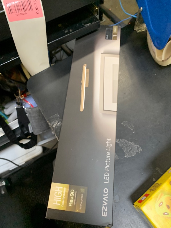 Photo 1 of EZVALO Picture Light for Wall, 4800mAh Rechargeable Wireless Remote Battery Lights for Painting, 16In Dimmable Magnetic LED Art Display Light, Colors Temperatures, for Gallery, Living Room,Hallway