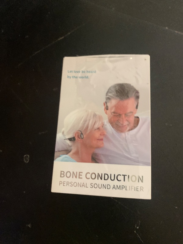 Photo 1 of Bone Conduction Personal Sound Amplifier - Open-Ear Design for Comfortable Daily Use, Ultra Lightweight 25g, Up to 10-Hour Battery, IPX5 Water Resistant, No Bluetooth