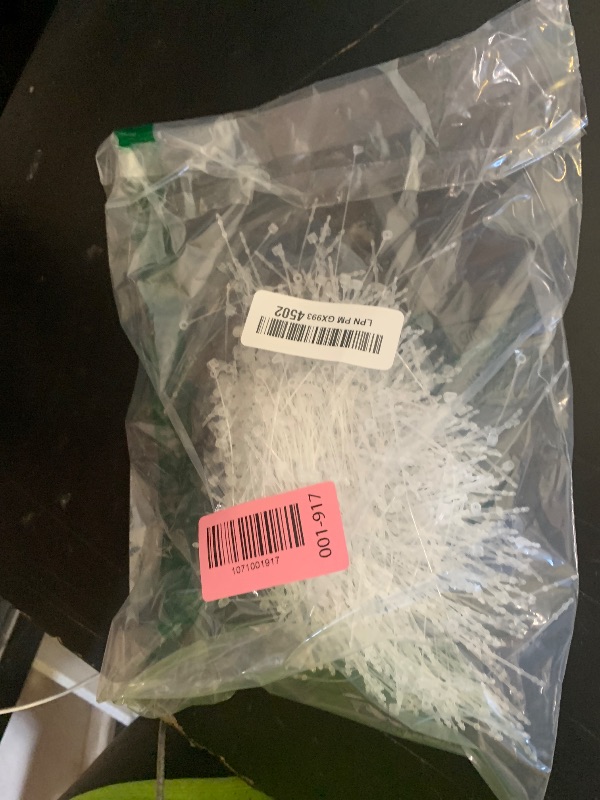 Photo 1 of 1000Pcs Plastic Fastener Hang Tag Snap Lock White for Retail Store Accessory Price Pins (3 Inch)