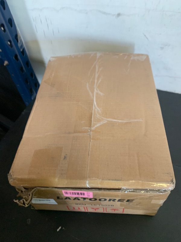 Photo 1 of LAATOOREE Nightstand Set of 2, Small Bed Side Table with Arch Door, Mid-Century End Table with Wood Legs for Bedroom, Small Space (Black)