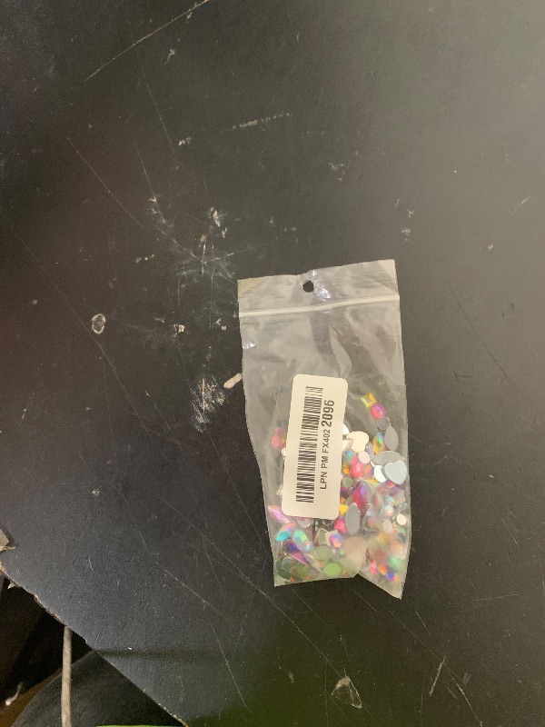 Photo 1 of 1000pcs AB Colorful Rhinestones Crystal Gems, Flatback Acrylic Gemstone Jewels, Craft DIY for Cosplay Pirate Halloween Costume Clothes Party, Nail Crafting Gems Accessories (00 Mixed Color AB)