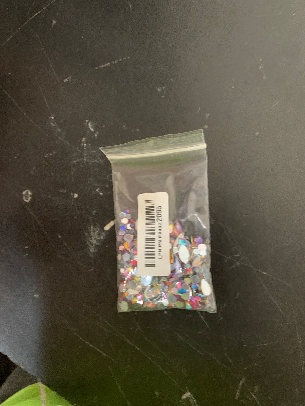 Photo 1 of 1000pcs AB Colorful Rhinestones Crystal Gems, Flatback Acrylic Gemstone Jewels, Craft DIY for Cosplay Pirate Halloween Costume Clothes Party, Nail Crafting Gems Accessories (00 Mixed Color AB)