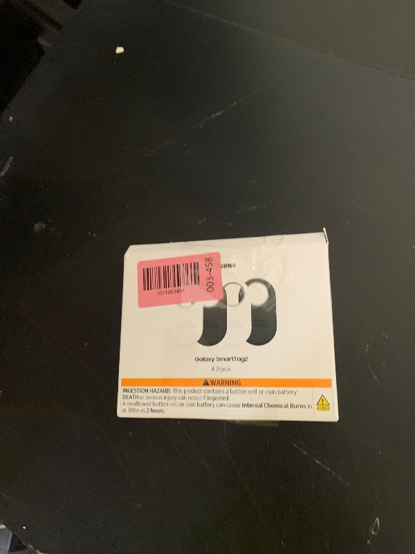 Photo 1 of Samsung Galaxy SmartTag2, Bluetooth Tracker, Locator Tracking Device, Item Finder for Keys, Wallet, Luggage, Use w/Phones Tablets Android 11 or Later, 2023, 4 Pack, 2 Black, 2 White