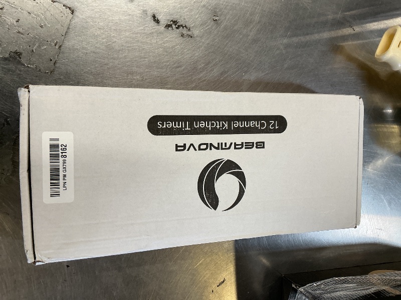 Photo 1 of BEAMNOVA 12 Channels Digital Kitchen Timer for Cooking Loud Alarm Stainless Steel Clock Hours and Minutes Seconds Volume Control Electronic Calculator