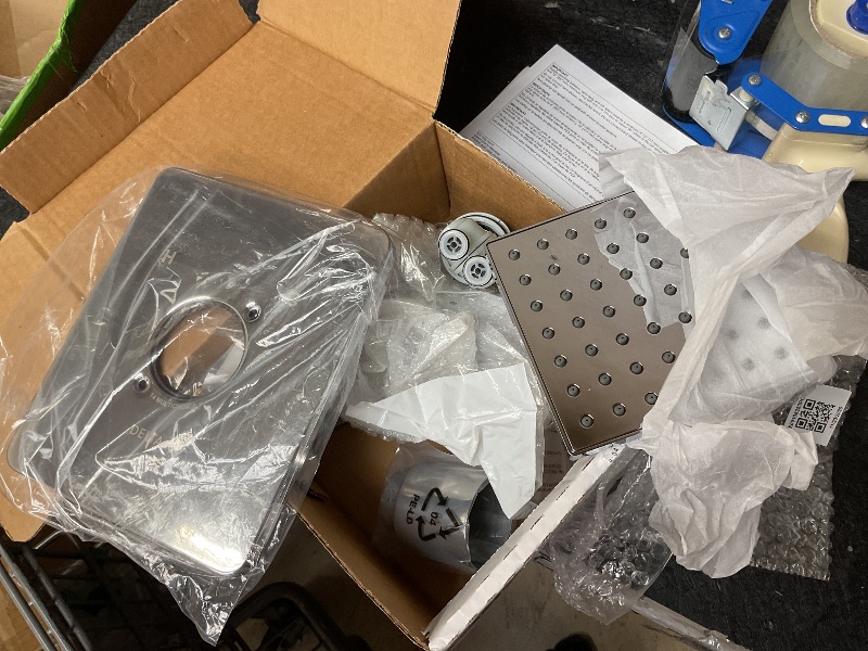 Photo 1 of Delta Faucet Velum 14 Series Single-Function Chrome Tub and Shower Faucet Set, Valve Trim Kit, Shower Handle, Delta Shower Trim Kit, Shower Set, Chrome T14437 (Valve Not Included)