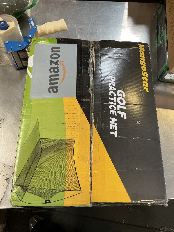 Photo 1 of Mangostar Golf Net, 10x7ft Heavy Duty Golf Practice Net for Backyard Driving Real Golf Balls with Target Cloth and Carry Bag, Indoor Outdoor Golf Hitting Training Set Ideal Gift for Golfers