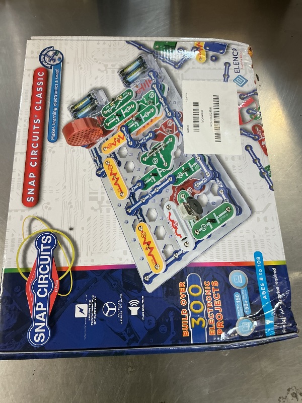 Photo 1 of Snap Circuits Classic SC-300 Electronics Exploration Kit | Over 300 Projects | Full Color Manual Parts | STEM Educational Toy for Kids 8+ 2.3 x 13.6 x 19.3 inches