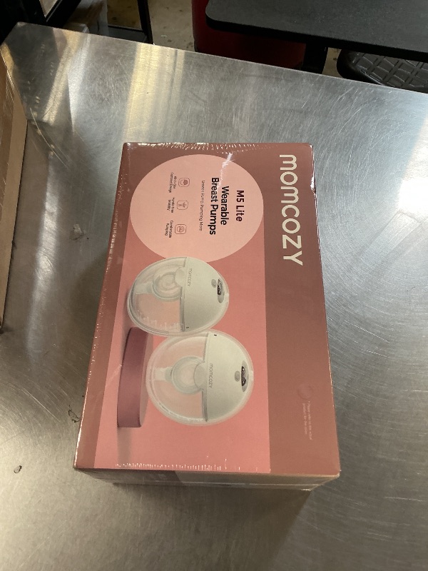 Photo 1 of Momcozy M5 Lite Hands-Free Wearable Breast Pump, DoubleFit Flange for Baby-Like Comfort, 3 Modes & 9 Suction Levels, No Flange Insert or Hard Carry Case, 24mm, 2-Pack, Cozy Red