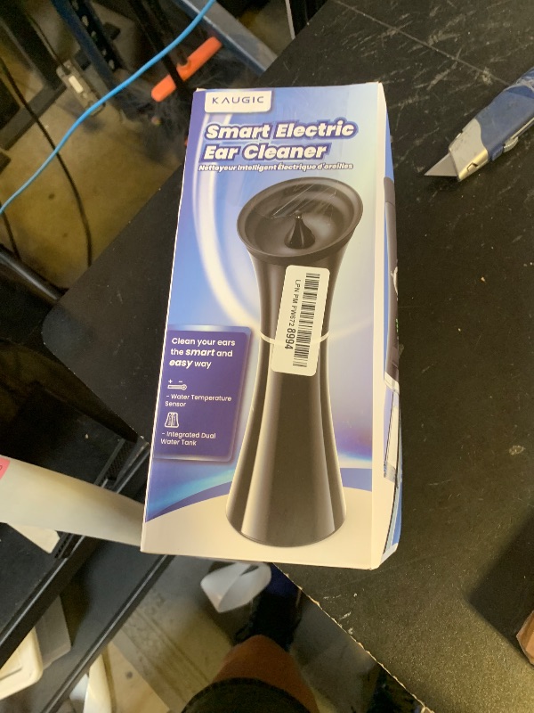 Photo 1 of KAUGIC Upgraded Ear Wax Removal with One-Piece Waste Tank, Safe Cleaner with Water Temperature Sensor, Effective Ear Irrigation Kit, IPX7, FSA-HSA-Eligible, Semi-Transparent