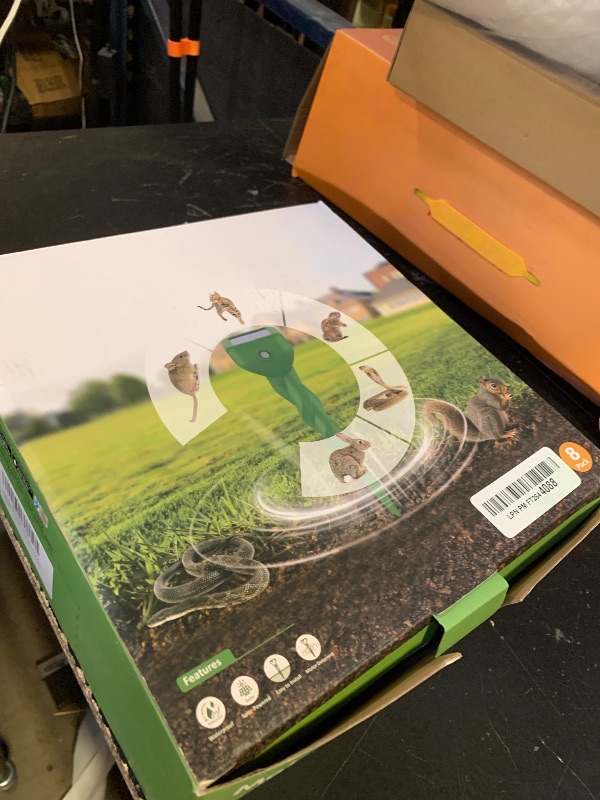 Photo 1 of Mole Repellent Solar Powered, 8 Pack Snake Repellent for Yard, IP 65 Waterproof