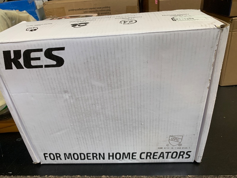 Photo 1 of KES Shower Faucet Set, 10 Inches Rain Shower Head with Handheld Spray, Shower System Pressure Balance Wall Mounted (cUPC Certified Shower Valve Included), Matte Black, XB6230F18-BK