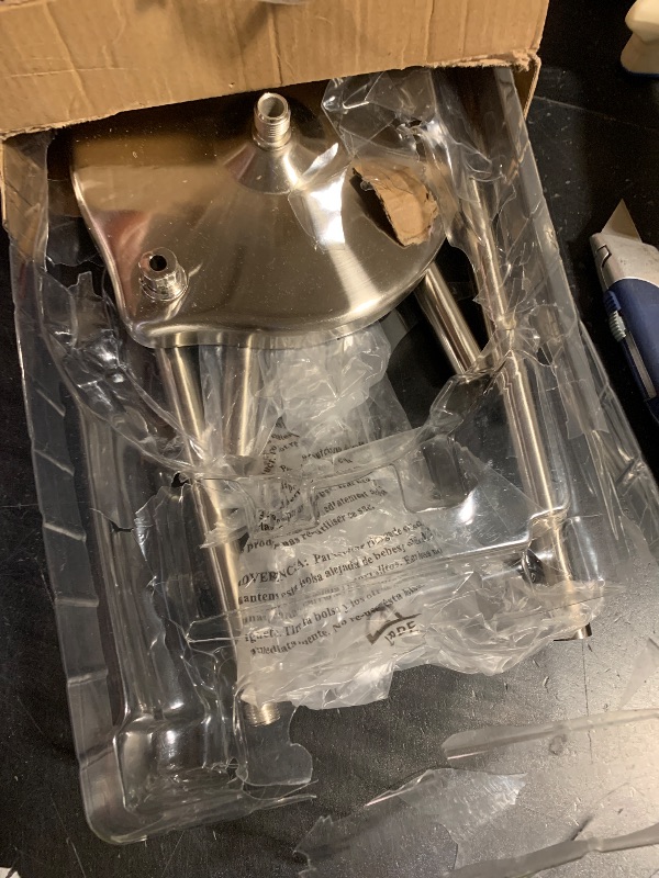 Photo 1 of SunnyPoint Free Standing Bathroom Toilet Paper Holder Stand with Reserve, Reserve Area has Enough Space for Jumbo Roll