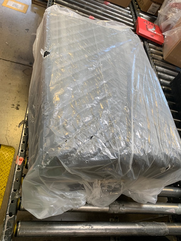 Photo 1 of **DAMAGE TO HANDLE, SEE PHOTOS** Kenneth Cole REACTION Madison Square Lightweight Hardside Chevron Expandable Spinner Luggage, Black, (28-Inch Checked)