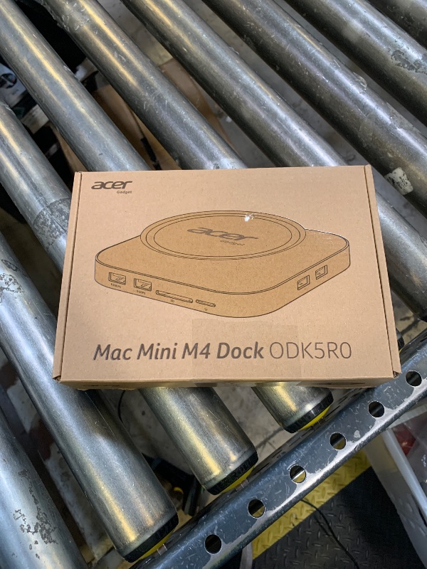 Photo 1 of Acer Gadget Mac Mini M4 Dock, 8TB M.2 NVMe/SATA SSD Enclosure & Stand, 4K@144Hz HDMI, 10Gbps USB-C & USB-A Hub, SD/TF Card Reader, 3.5mm Audio, Aluminum Docking Station for Mac Mini M4 & M4 Pro, Black