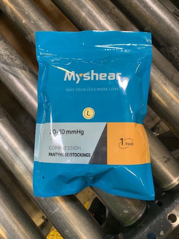 Photo 1 of Myshear Medical Compression Tights Women, 20-30 mmHg Graduated Compression Pantyhose Men, Footless Compression Stockings, High Waist Compression Leggings, Support Hose for Varicose Veins, Edema, Dvt