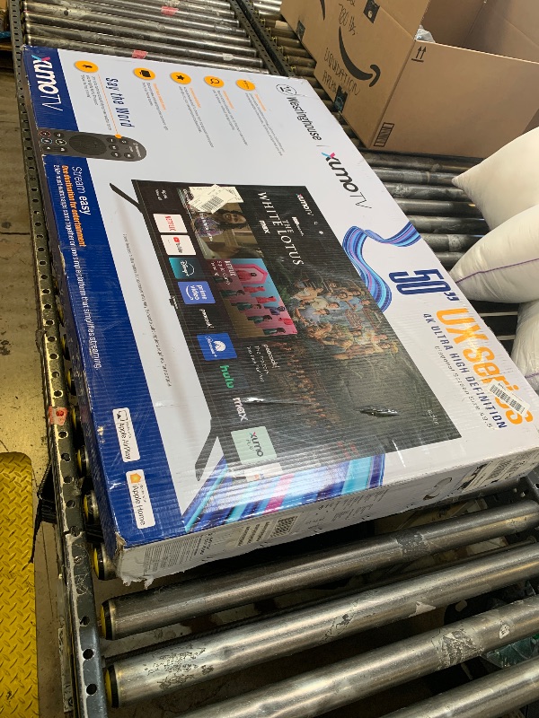 Photo 1 of Westinghouse 50-inch Smart TV, 4K UHD Xumo TV w/ HDR10, Voice Remote, Dolby Vision, Dolby Atmos, Edgeless, Flat Screen LED Television w/Bluetooth, Apple AirPlay, Wi-Fi & Mobile Connectivity
