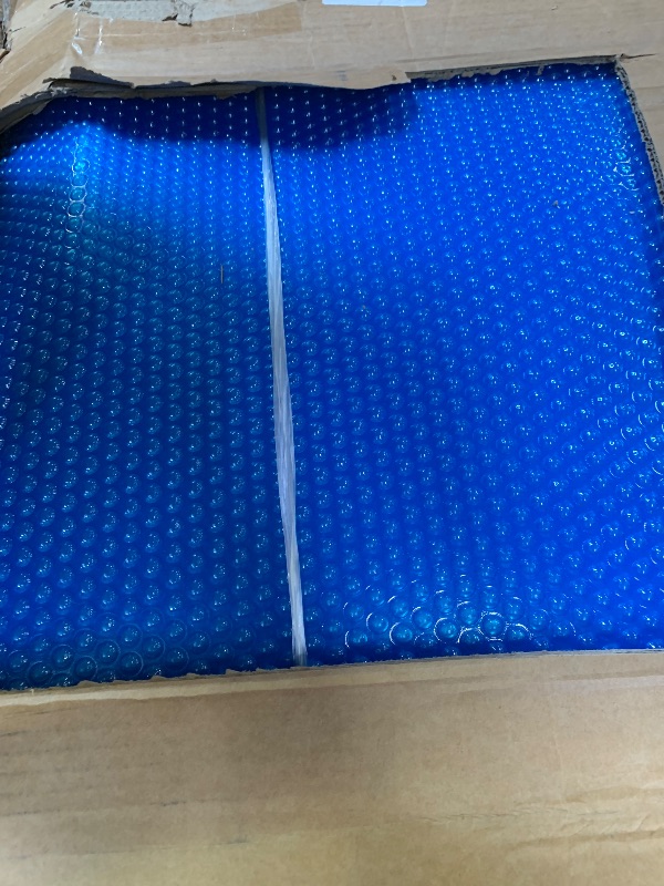 Photo 1 of VEVOR Solar Pool Cover, 40 x 20 ft Rectangle Solar Cover 16 mil for Pools, Inground Above Ground Swimming Pool Solar Blanket with Bubble, Heat Retaining Solar Covers Blue