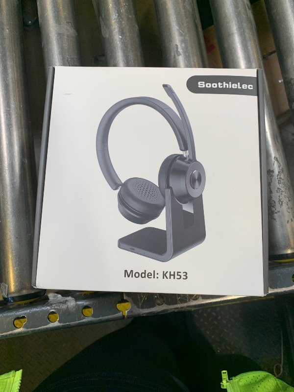 Photo 1 of (Upgraded Version) Wireless Headset, Bluetooth Headset with Noise Cancelling Microphone, Best Headphones with Mic Mute & USB Dongle for PC/Computer/Laptop/Cell Phones/Remote Work/Call Center