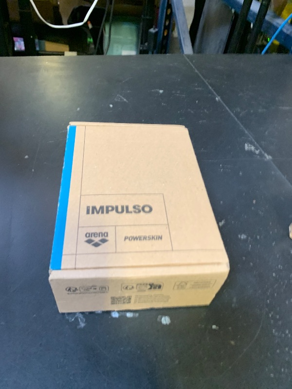 Photo 1 of ARENA Powerskin Impulso Open Back Women's Competition Racing Swimsuit Full Body Short Leg Kneeskin One Piece Athletic Tech Swim Suit, Black Teal, US Size 26