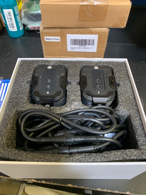 Photo 1 of Future Eyes LED Motorcycle Fog Lights, 360° Adjustable Auxiliary Lights, Waterproof Off-Road Driving Light for Night Riding, Amber/White High & Low Beam, Compatible with Motorcycles, ATVs, and UTVs