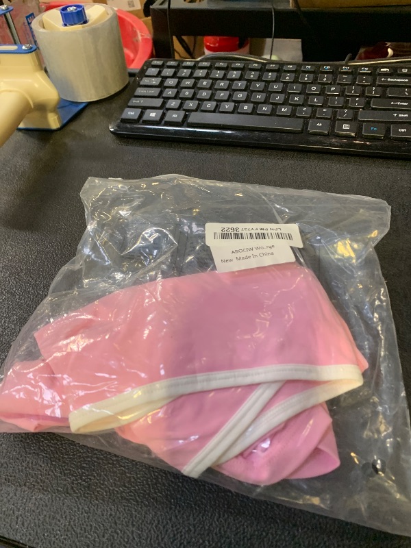Photo 1 of **********MISSING PARTS*******
ABOCIW Workout Sets for Women 2 Piece Color Block Layered Cropped Tank Top Crossover High Waist Biker Shorts Gym Sets Active Wear Yoga Pilates Outfits Crossover Pink Large