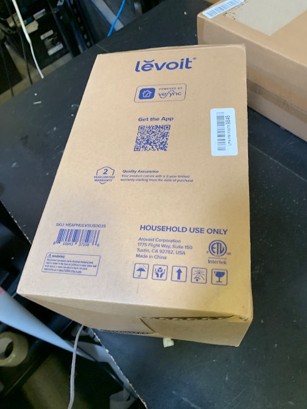 Photo 1 of LEVOIT Smart Cool Mist Top Fill Humidifiers for Bedroom with Sensor, Auto Humidity Setting, APP & Voice Control, Essential Oil Diffuser, Ultra Quiet Operation, Super Easy Top Fill, 3L, White