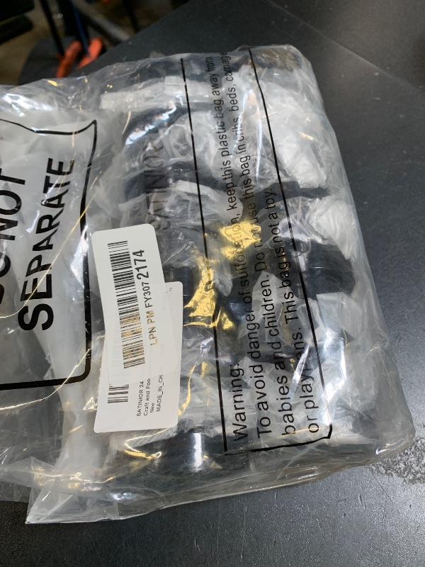 Photo 1 of SATINIOR 24 Pieces Empty Clear Plastic Jars with Lids Round Storage Containers Wide Mouth for Beauty Product Cosmetic Cream Lotion Liquid Butter Craft and Food(Black,1 oz)