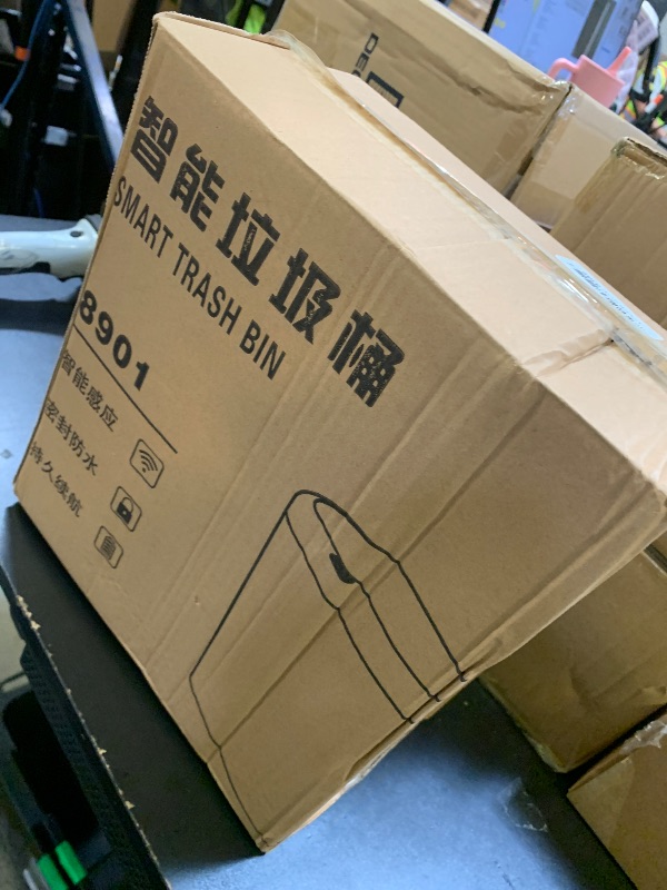 Photo 1 of NIREGI Smart Sensor Trash Can – 4 Gallon Touchless Automatic Garbage Bin (Gris)