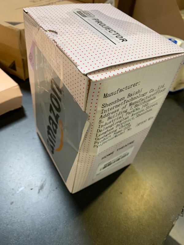 Photo 1 of LJYT Mini Projector, 250 ANSI Lumens, Support 4K, Auto Keystone, 210° Rotation, Bluetooth 5.4, WiFi 6, Android 11, 1080P Portable, Compatible with Smartphone/TV Stick/HDMI/USB/PS5.