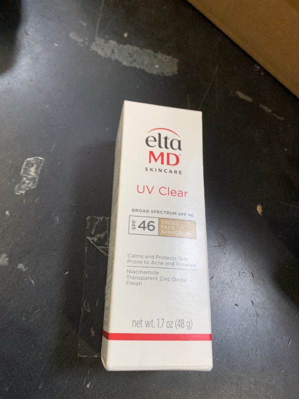 Photo 1 of EltaMD UV Clear Tinted Sunscreen for Face, SPF 46 with Zinc Oxide, Oil-Free, Dermatologist Recommended, For Acne-Prone Sensitive Skin, 1.7 oz