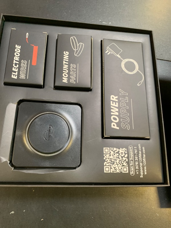 Photo 1 of iSpring ED2000S Whole House Descaler, Alternative Electronic Salt-Free Hard Water Conditioner, Breathing LED Light Design with Magnet, Prevent Rust and Scale Build-up, Black