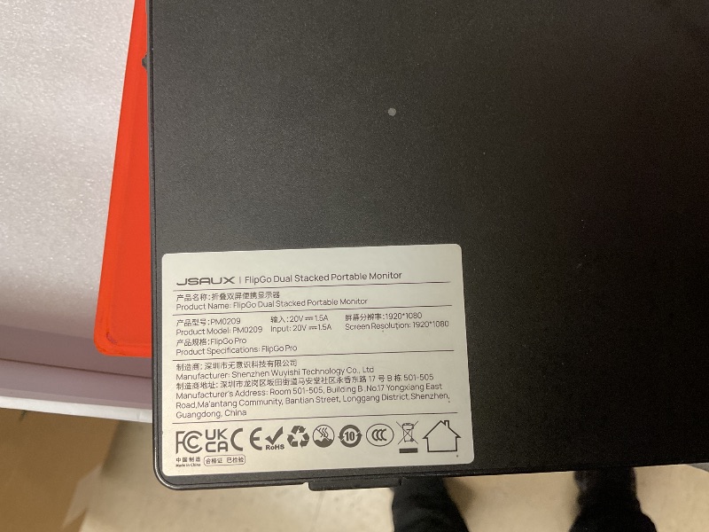 Photo 6 of Biakknoe U16 Pro 16" Dual Portable Monitor Touchscreen, 1200P FHD Laptop Screen Extender with USB-A&C/HDMI, Foldable Travel Monitor for Laptop/Mac/PC/Windows, Single-Cable Dual Display, VESA Mountable