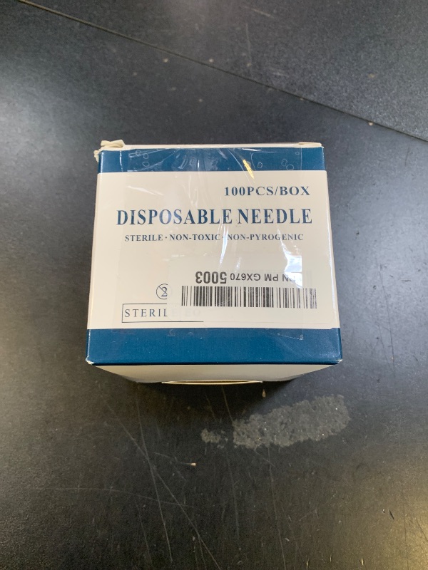 Photo 1 of 100Pcs 18Ga 1 Inch Needle Luer Lock Lab Accessories, Sterile Individual Package for Scientific Measuring, Refilling Inks