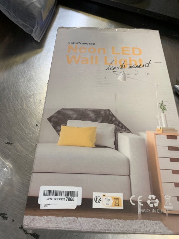 Photo 1 of "Be The Light" Neon Sign, Positive Quotes Decorative Neon Lights for Home Room Wall Decor, Office Wall Decor Neon Light Sign, Christmas Birthday Gift,Thanksgiving Gift(warm white)