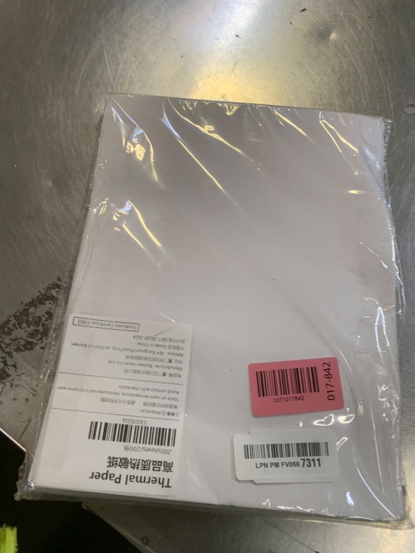Photo 1 of HPRT Thermal Printer Paper, 200 Sheets US Letter 8.5 x 11 Inch, BPA Free Inkless Thermal Paper, MT610 MT620 MT800 Thermal Paper US Letter Size Compatible with PRT/iDPRT/HPRT Portable Thermal Printers