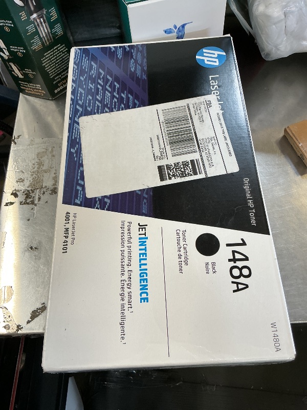 Photo 1 of HP 148A Black LaserJet Toner Cartridge | This Cartridge Works LaserJet Pro 4001, MFP 4101 | W1480A