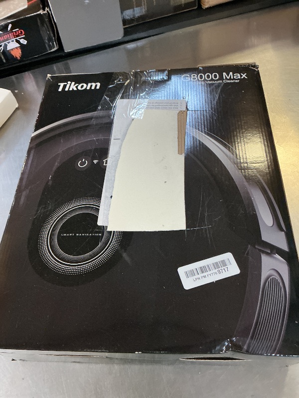 Photo 1 of Tikom Robot Vacuum and Mop Combo, 5000Pa Robotic Vacuum Cleaner, 150 Min Max, App & Remote Control, Ideal for Hard Floor, Carpet, Pet Hair, Self-Charge(G8000 Max)