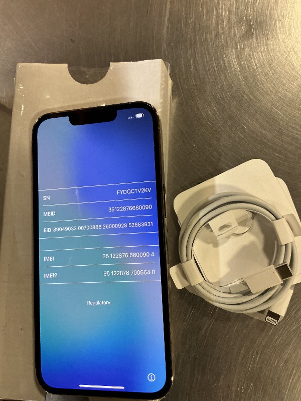 Photo 1 of Apple iPhone 13 Pro, 256GB, Gold - Unlocked (Renewed)