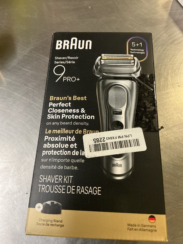 Photo 1 of Braun Electric Razor for Men Series 9 PRO+ Electric Foil Shaver with Precision Trimmer, Charging Stand, Face, Beard Clippers, 9617s