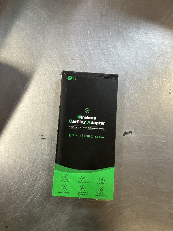 Photo 1 of Wireless CarPlay Adapter for iPhone – Converts Wired to Wireless CarPlay Dongle, Mini Plug & Play USB & USB-C/Type-C, Seamless Fast Connection, No Latency, Quick Setup & Auto-Connect Apple iOS 10+