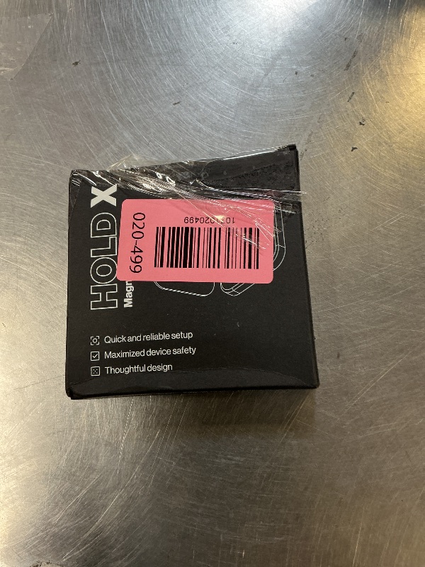 Photo 1 of DELTAHUB HoldX Magnetic Mount - Universal Phone & External Drive Holder for Laptops, Desks | Strong Magnetic Stand for SSDs, HDDs & Mobile Device (Black 2-Pack)