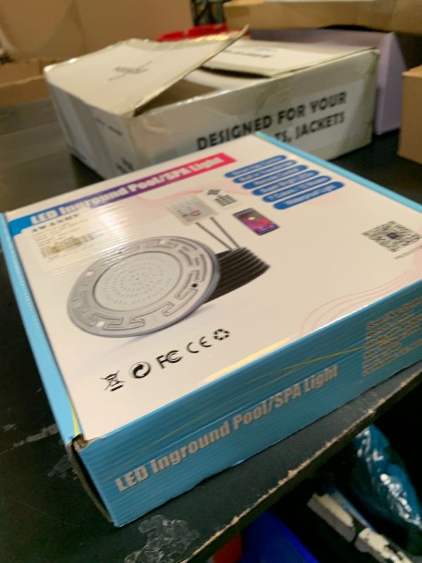 Photo 1 of Awanhe Inground Pool Light, 20W LED with Controller, Remote and APP Control, Color Changing Underwater Swimming Pool Light with 50 Foot Cord