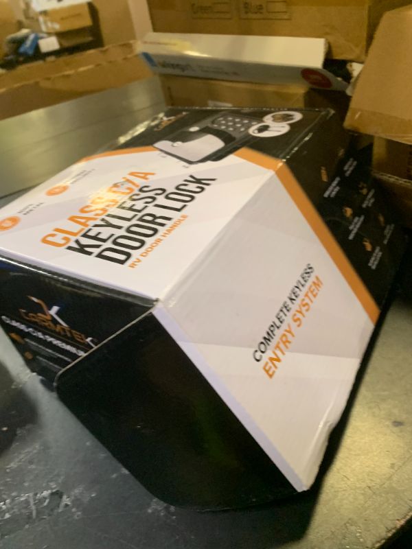 Photo 1 of TripDefender V2.0 | RV Keyless Entry Lock for Class C/A Motorhomes | Secure RV Door Lock Keyless Entry w/ 2 Inside Latches | Class C Door Lock Replacement w/ 2 Fobs, 4 Keys | Fit 3.5" x 4.5" Lock Hole