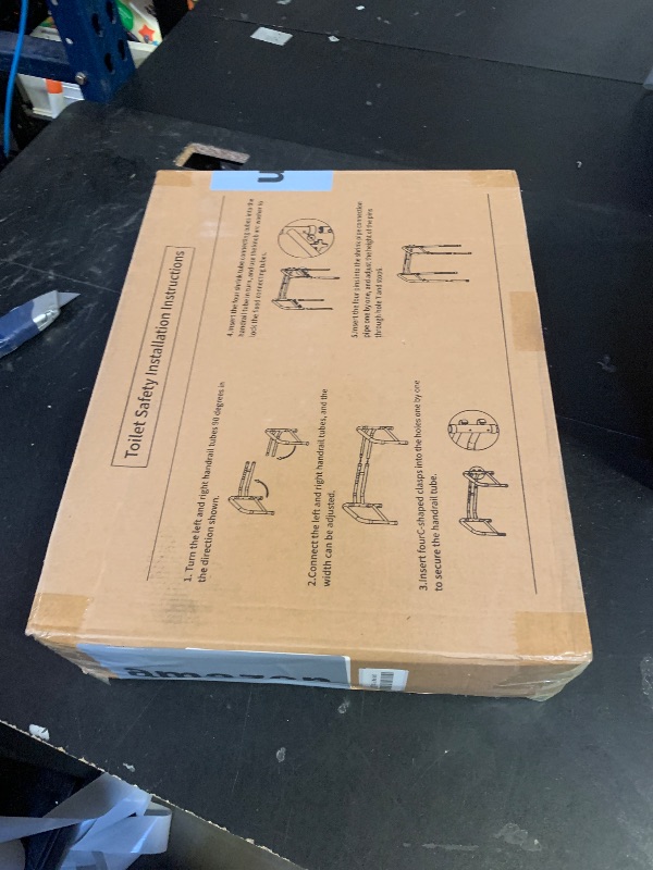 Photo 1 of Toilet Safety Rails (300 LB) – Adjustable, Foldable Toilet Handle Frame for Elderly & Disabled Adults, Supports All Toilet Types